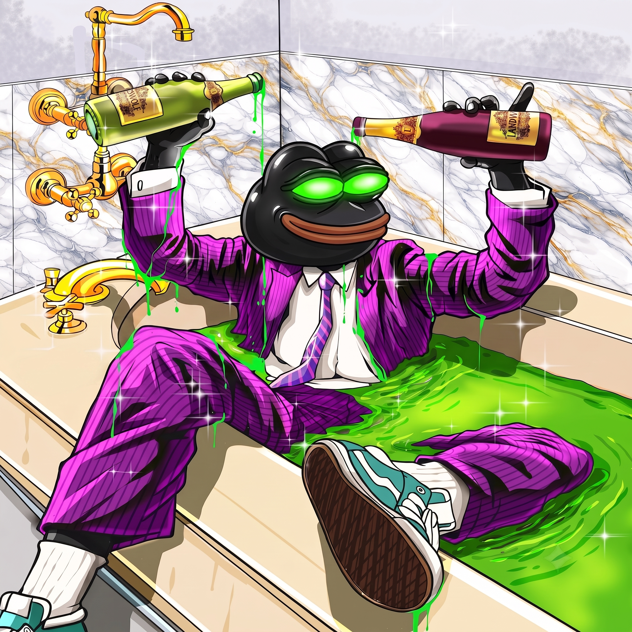 Black PePe meme art